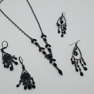 Necklace and earrings